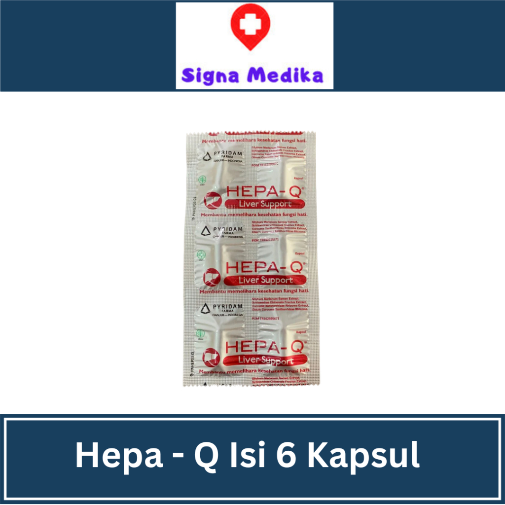 Hepa-Q Strip Isi 6 kapsul - Vitamin Hati