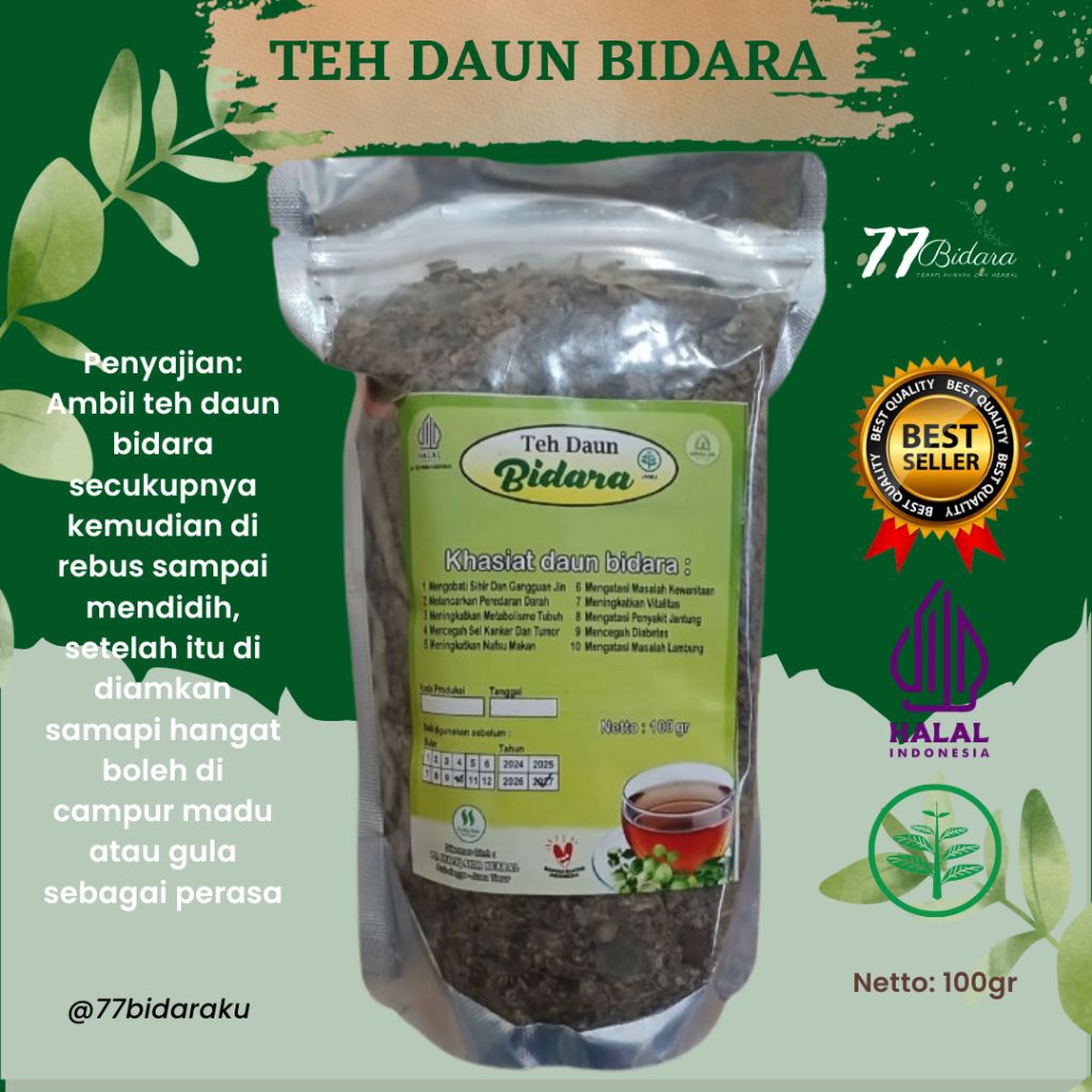 

Teh Daun Bidara 100gr / Teh Bidara/ Teh Bidara Herbal / Daun Teh bidara / Bidara teh