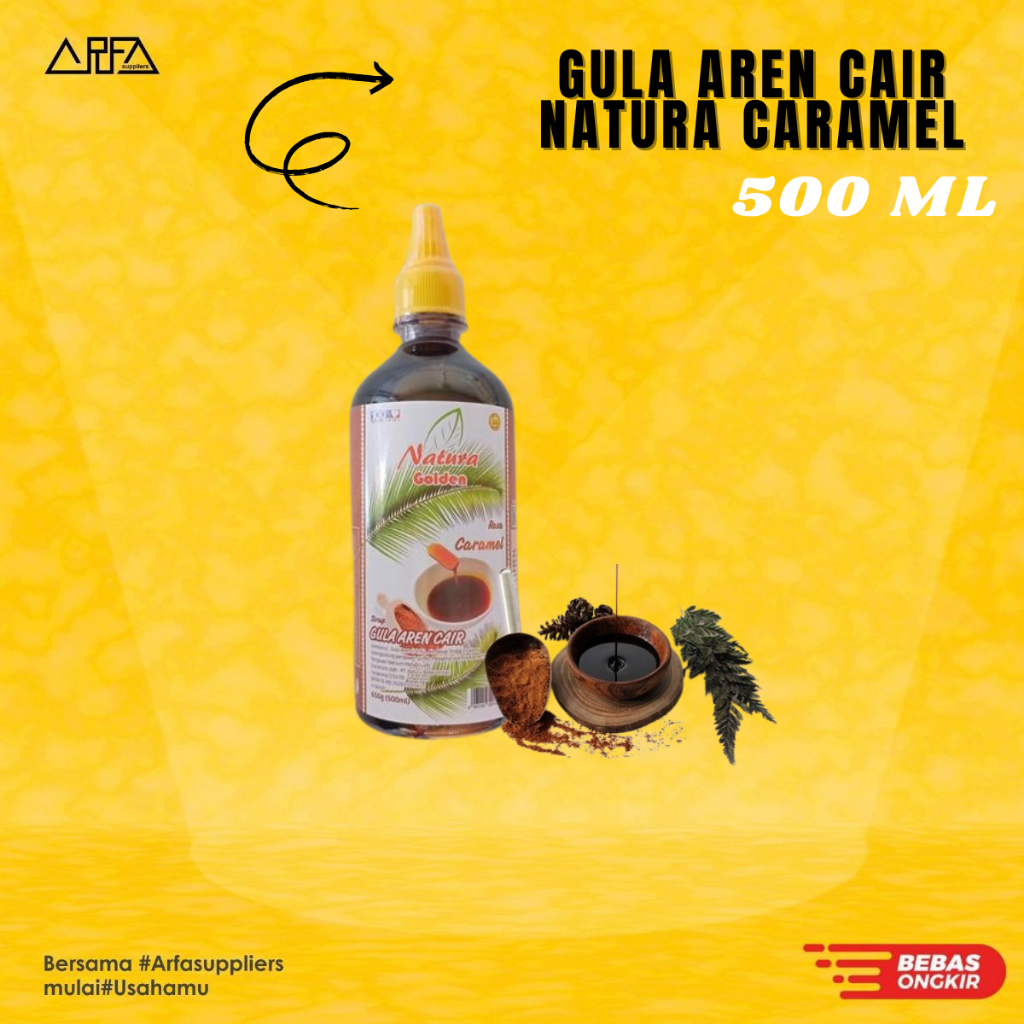 

Gula Aren Cair Caramel Natura 500 ml
