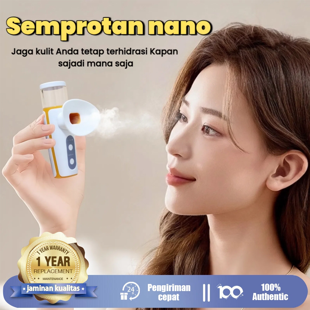 2025 Nano Spray Portable Mini USB/PERAWATAN KULIT WAJAH NANO MATA NANO SPRAY 2 IN 1