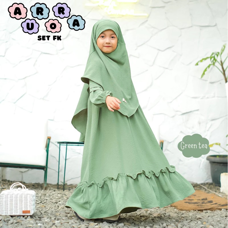 TERBARU SY- GAMIS ANAK PEREMPUAN / SET GAMIS ANAK AURORA M L XL XXL / GAMIS ANAK PEREMPUAN CRINCLE