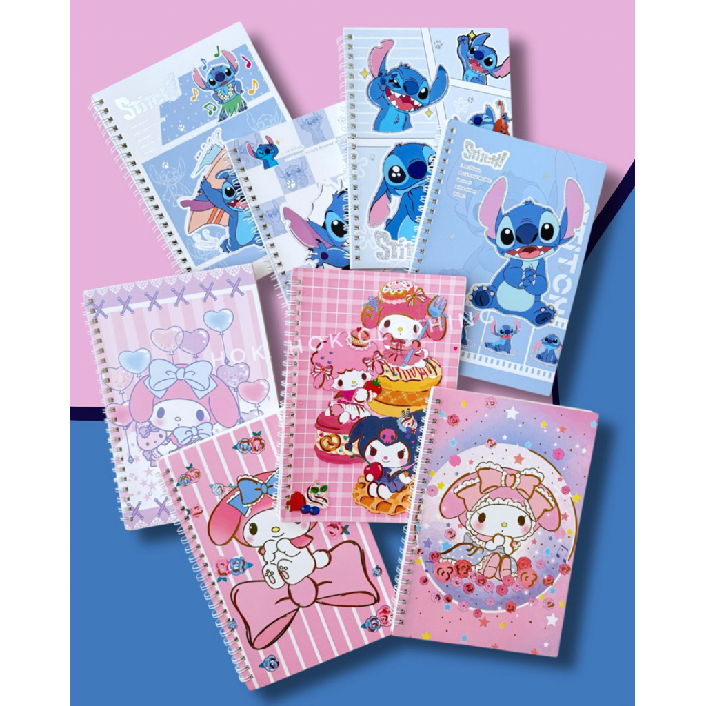 

Notebook Mini A5 Sanrio Stitch Sinchan Lucu Buku Tulis Scrapbook Mini Buku Notes Kecil Alat Tulis Sekolah / Notes A5 My Melody Stitch
