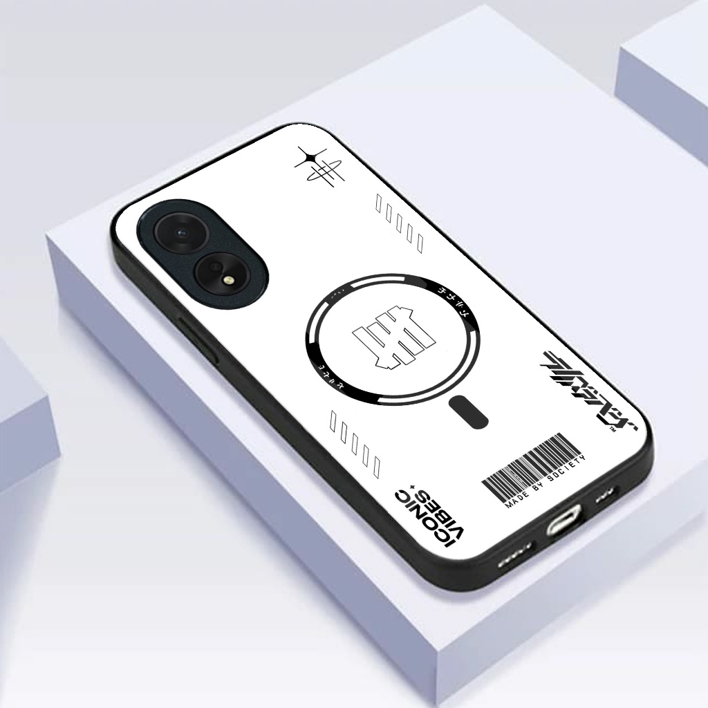 (B136) Softcase Glass Kaca Kilau Keren OPPO A38 A18 A17 A58 4G 5G A78 4G A60 A54 A16 A16S A16K Terba