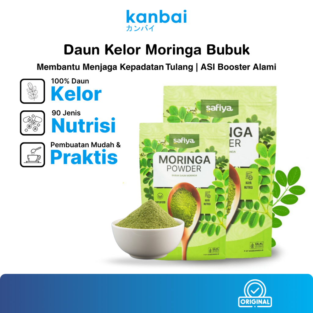 

Serbuk Daun Kelor 350 Gram Safiya Asli Bubuk Moringa Powder Herbal Original / Bubuk Daun Kelor