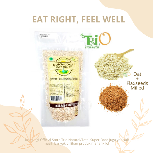 

TRIO NATURAL Oat Quick-Cook Plus / Sereal Oat Flaxseeds