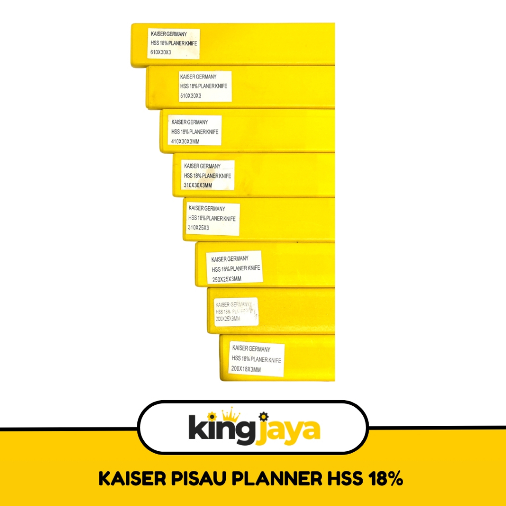 KAISER GERMANY Mata Pisau Planner HSS 18% / Mata Pisau Serut Kayu Planer Knife / Planner Knife HSS K