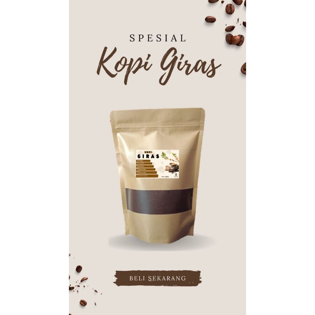 

250 Gram BUBUK KOPI VIRAL,MURNI PANGGUNG GIRAS PREMIUM