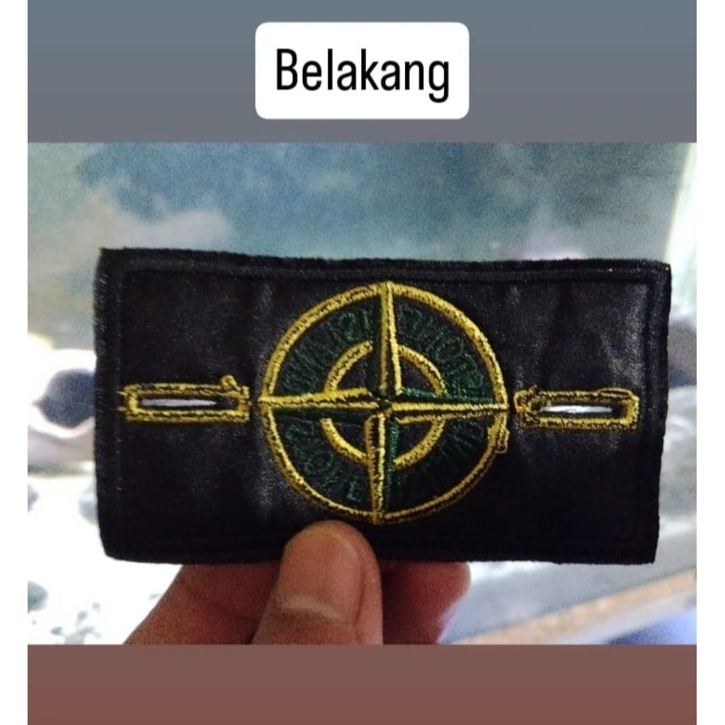 emblem stone island original bekas..copotan jaket