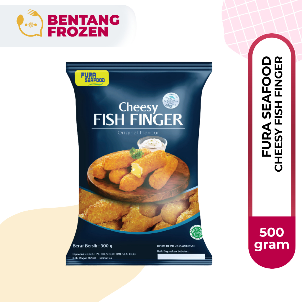 

Fura Cheesy Fish Finger 500gr / Nugget Ikan Premium
