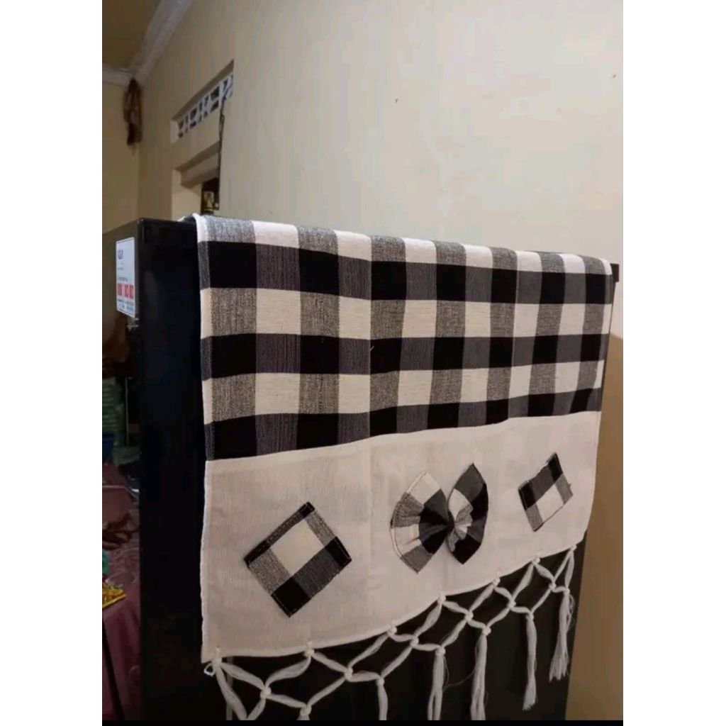 Taplak kulkas cover galon tudung saji taplak meja makan taplak meja ruang tamu cover Magicom warna h
