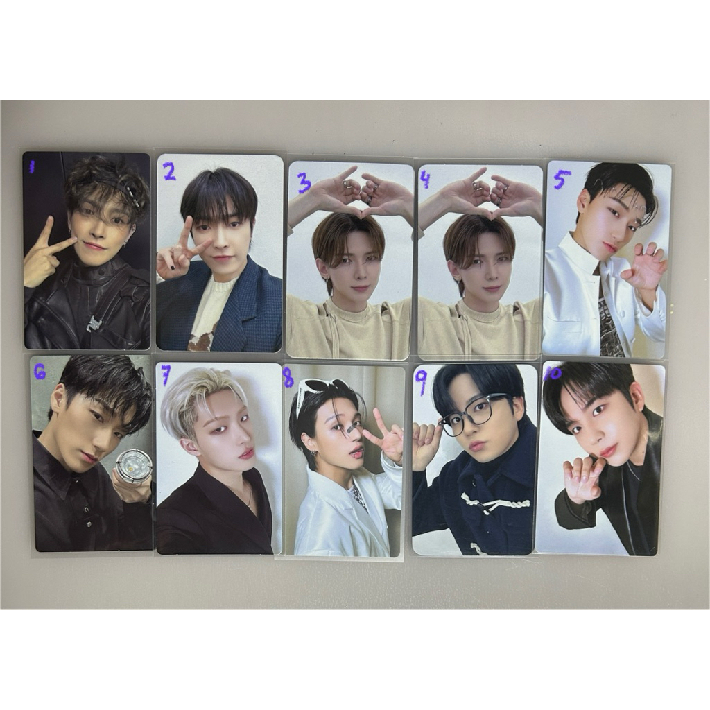 [official / ready stock] ATEEZ Hongjoong Seonghwa Yunho Yeosang Mingi Wooyoung Jongho PC Photocard P