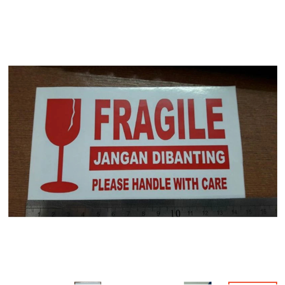 

STIKER FRAGILE PUTIH JAMAN NOW MERAH PUTIH PECAH BELAH STICKER