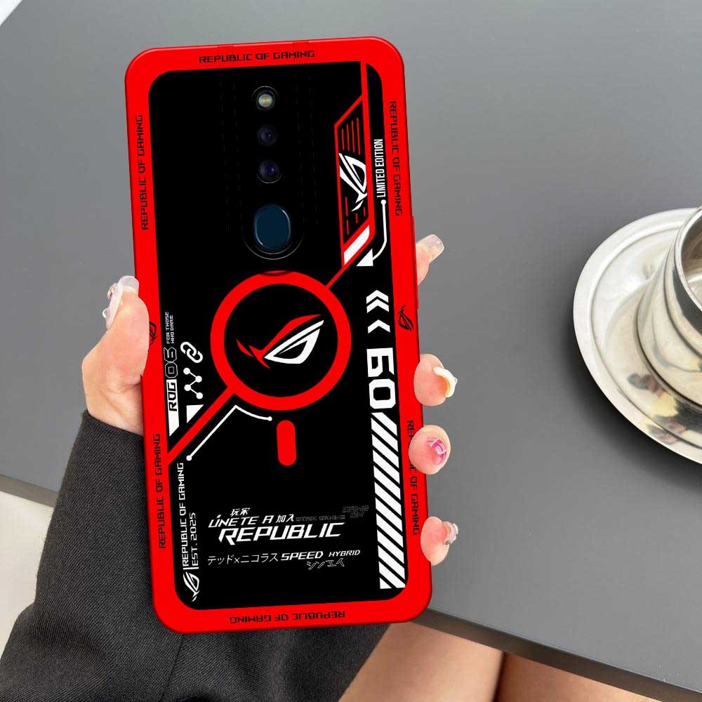 Softcase Untuk Oppo F11 Pro Motif ROG Game, Cassing Handphone, Pelindung HP, Silikon Case, Kasus, Bi
