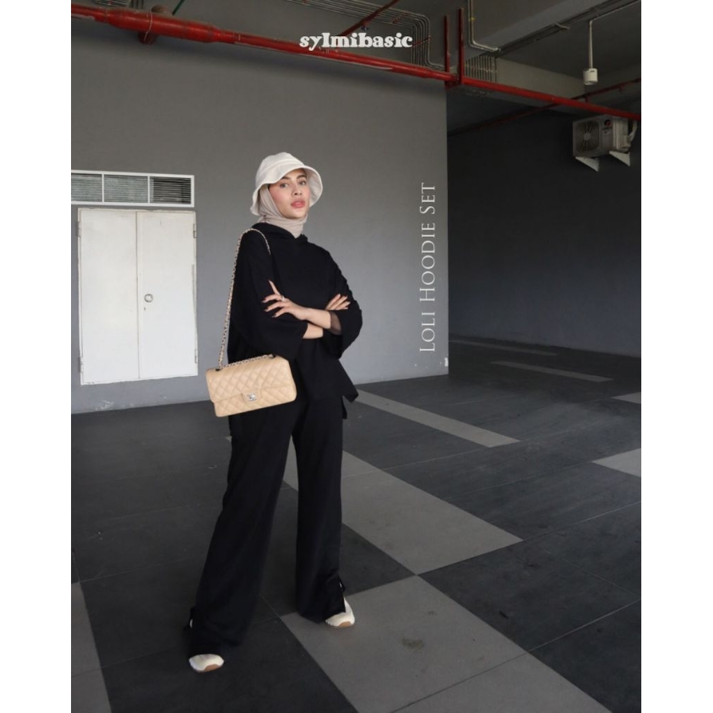 LOLI HOODIE SET BY SYLMI BASIC / LOLI SET SYLMI BASIC