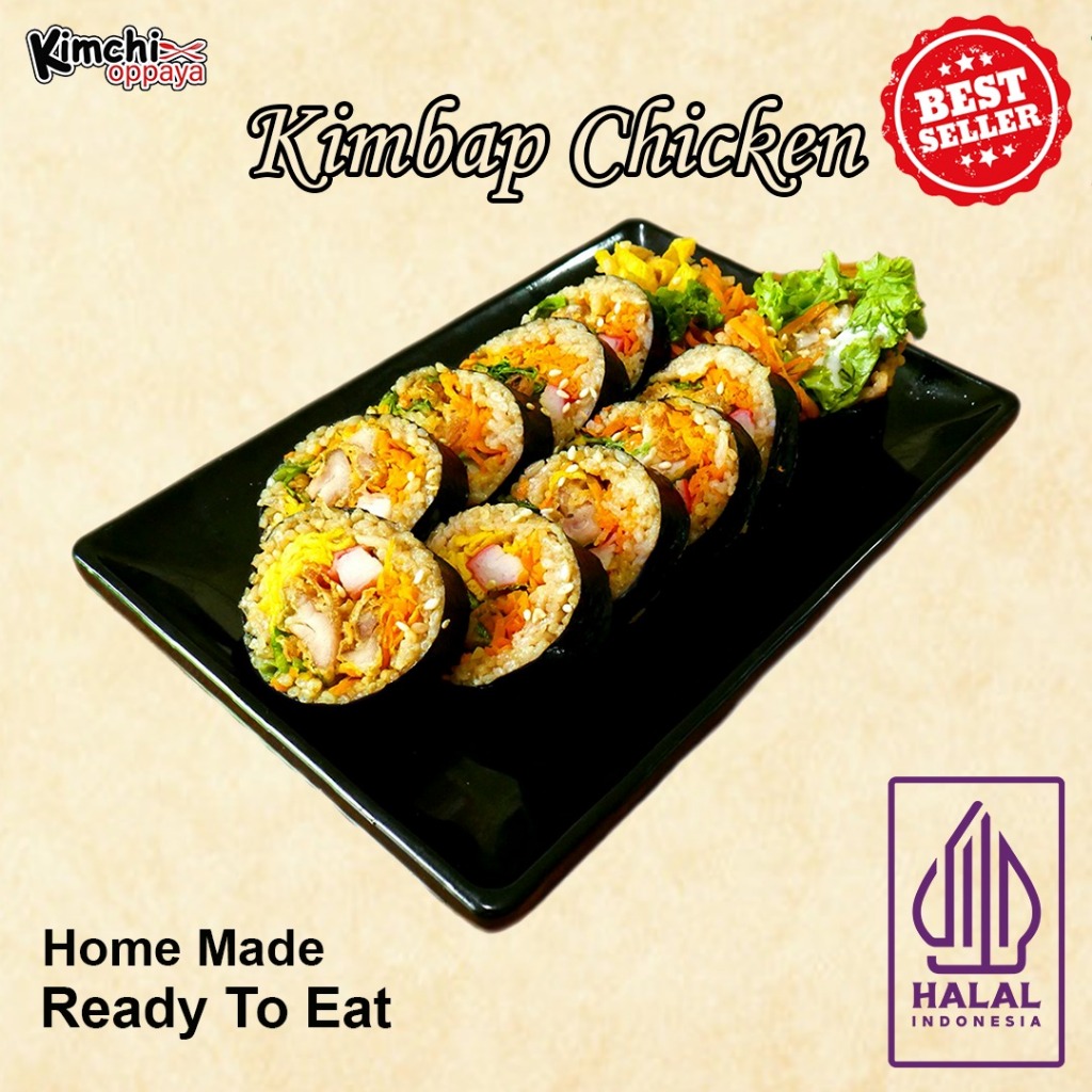 

Kimbab Chicken Mayo Sushi Korea 10 - 11 Potongan Halal