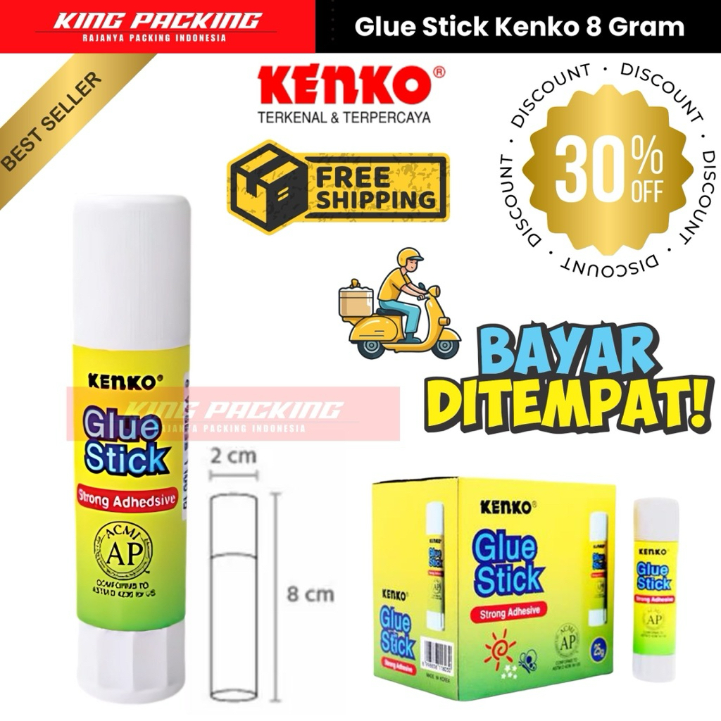 

Glue Stick / Lem Stik Kenko 8 Gram (30 Pcs)