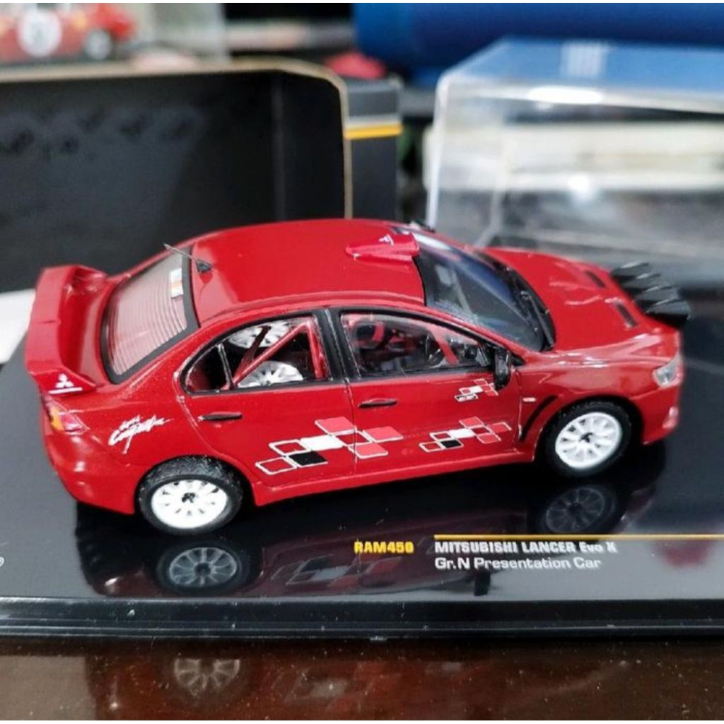 Mitsubishi Lancer Evo X Gr N Presentation Car Skala 43 By Ixo Models