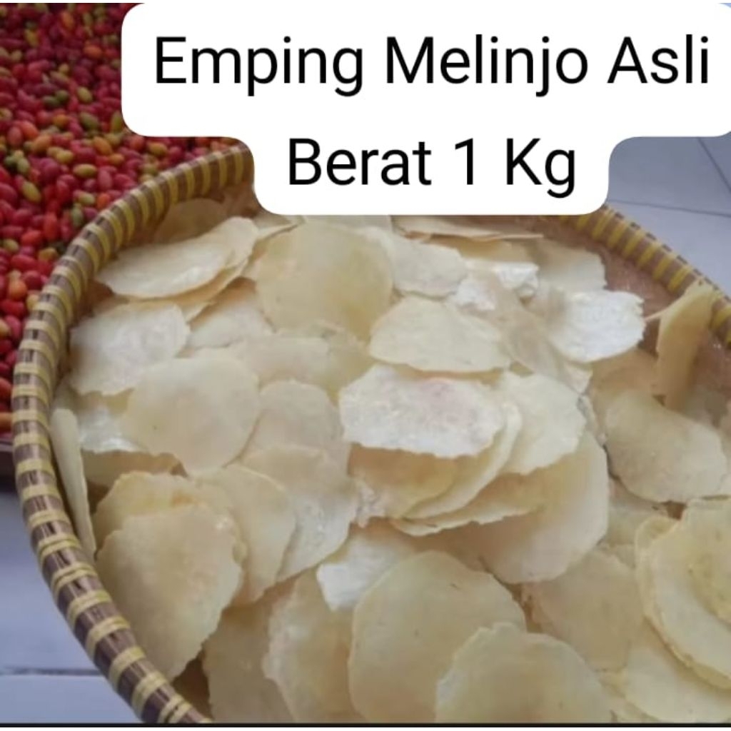 

Emping Melinjo Asli Kebumen Berat 2 Kg/Emping Lebar 5-6 Biji