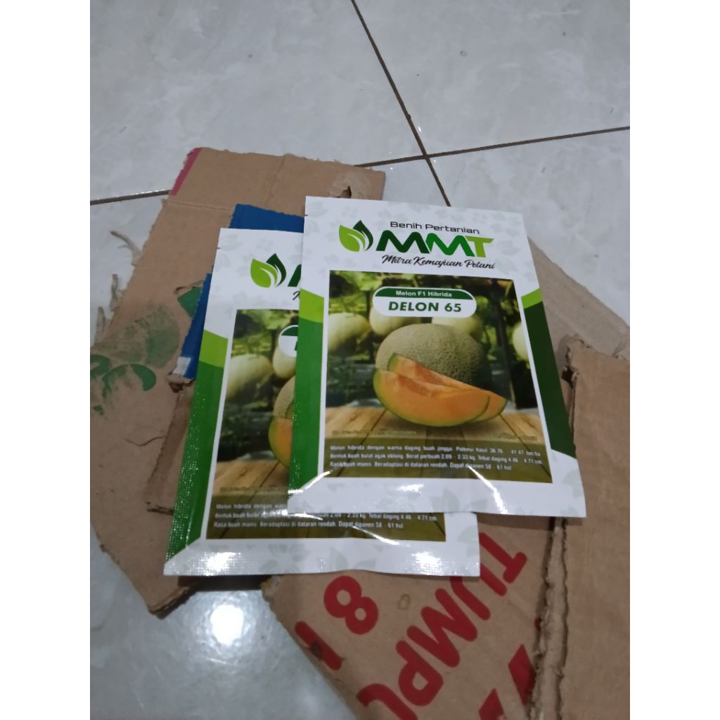 Benih Bibit Melon Delon 65 F1 (Buah Besar Berbobot) Isi 400 Butir Kadaluarsa. 2026 (Terbaru) - Mitra