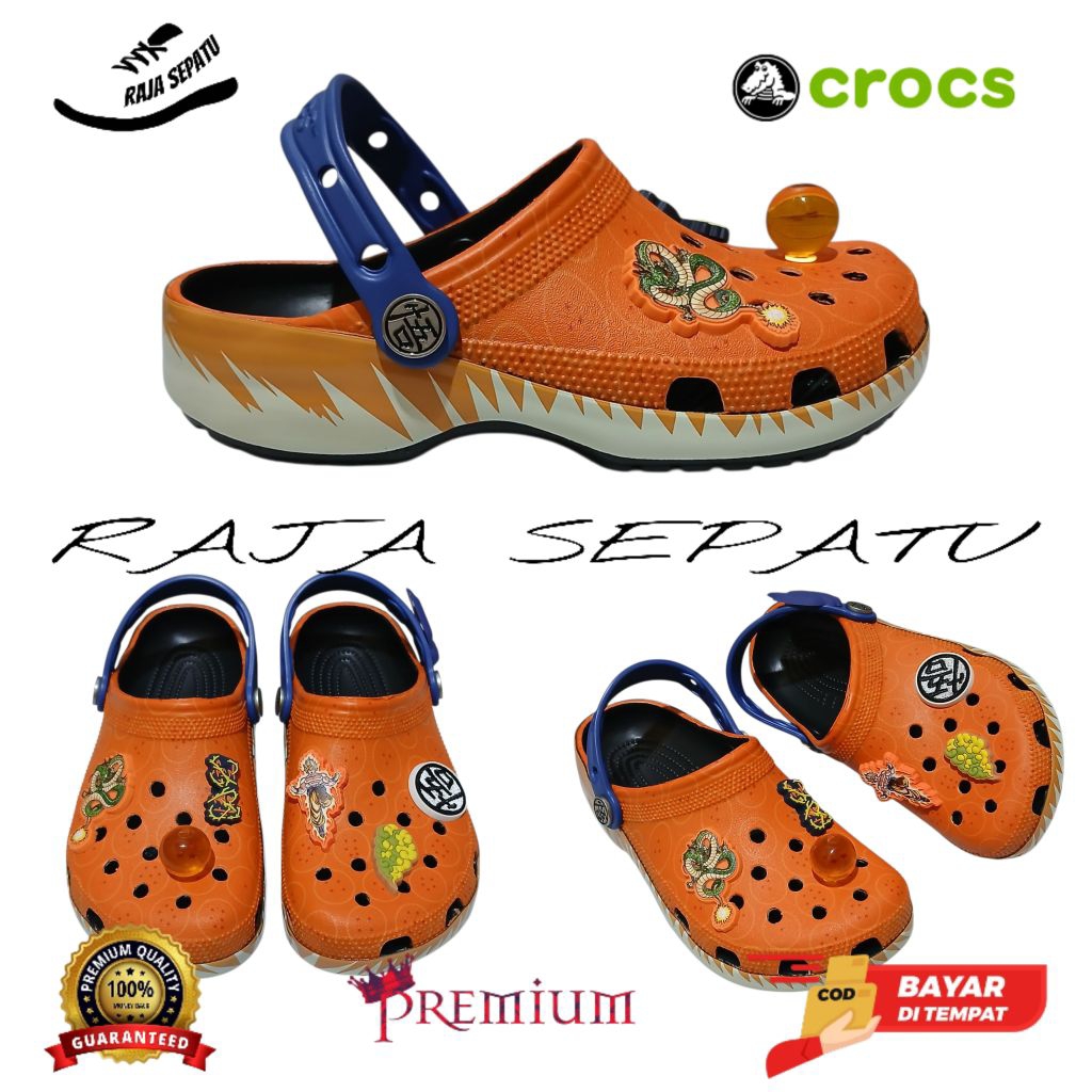 SANDAL CROCS DRAGON BALL Z/SANDAL CROCS DRAGON BALL/SANDAL CROCS DEWASA & ANAK-ANAK/SANDAL CROCS CHA