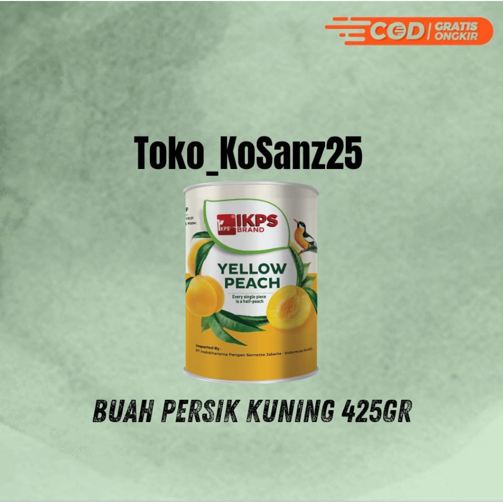

Buah Persik Kuning Dalam Sirup 425gr / Yellow Peach In Halves 425gr
