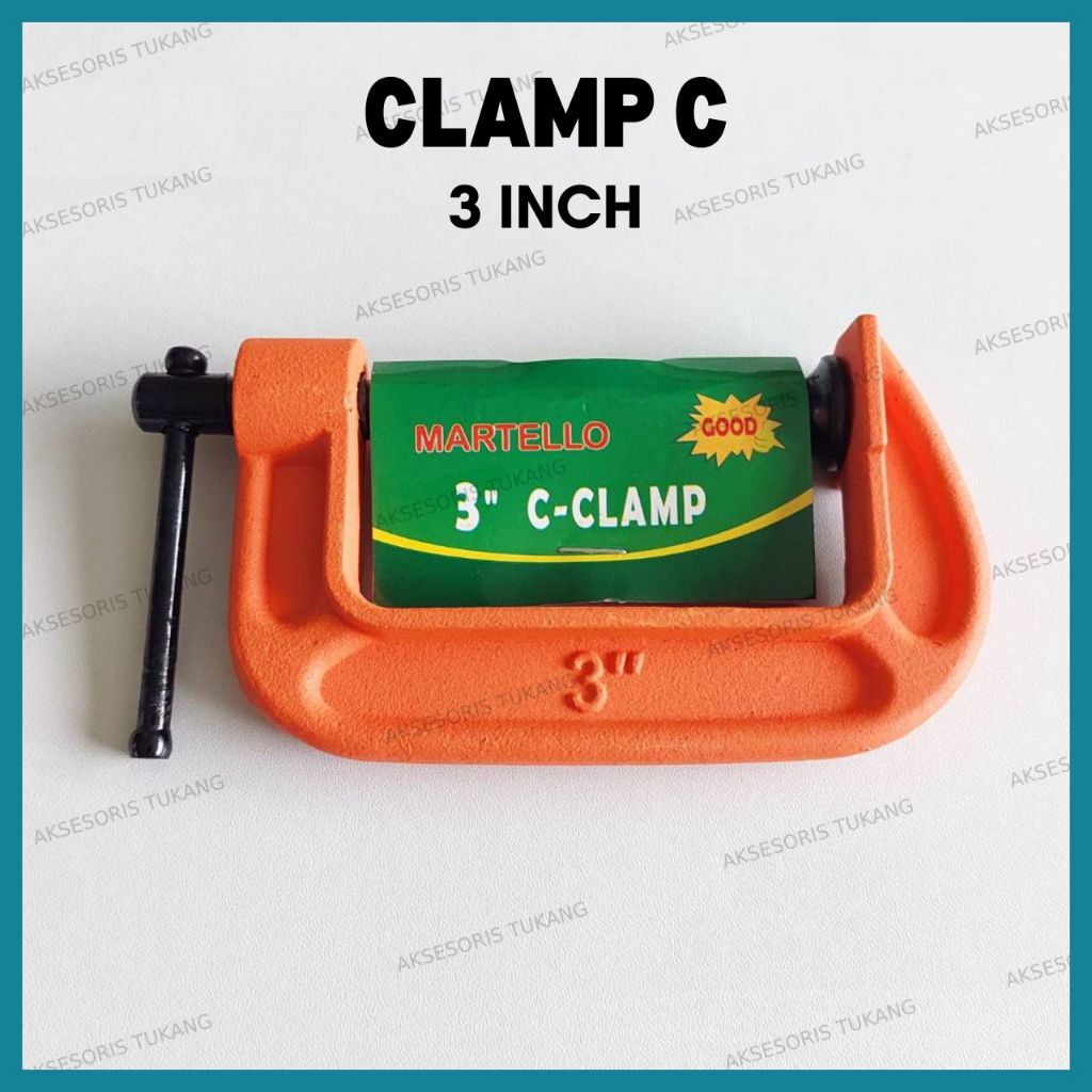 Klem C 3" Clamp G Catok Klem Bais C 3 Inch Alat Jepit Penjepit Kayu Woodworking Carpentry
