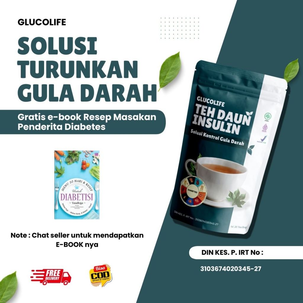 

Glucolife Teh Diabetes | Teh Daun Insulin Solusi Menurunkan Gula Darah, Mencegah Diabetes | Herbal Diabetes