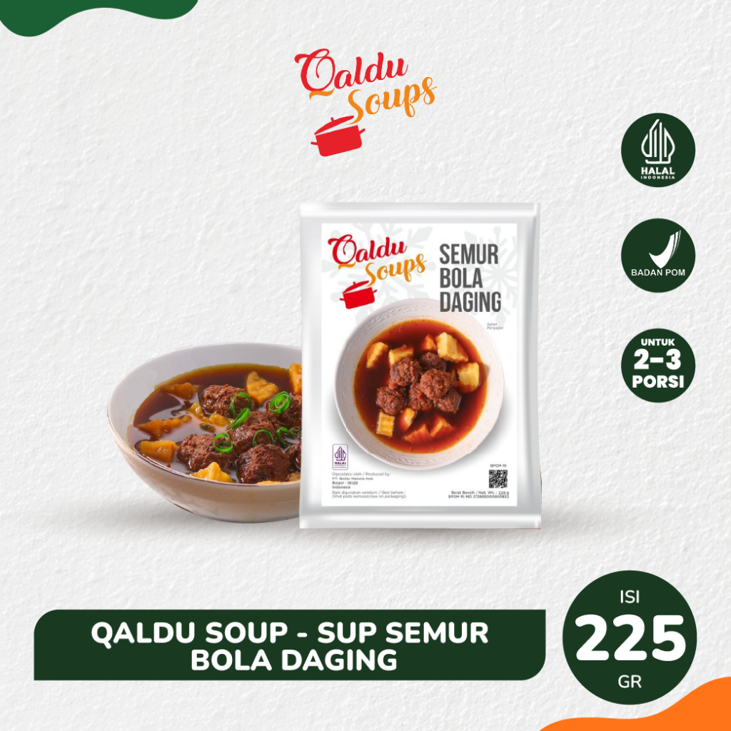 

QALDU SOUP - SUP SEMUR BOLA DAGING 225GR