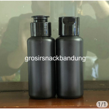 [2000 PCS] Botol Yardley 60 ml / Botol Yadley 60 ml HITAM Tutup Fliptop Hitam Fliptop Jamur HItam