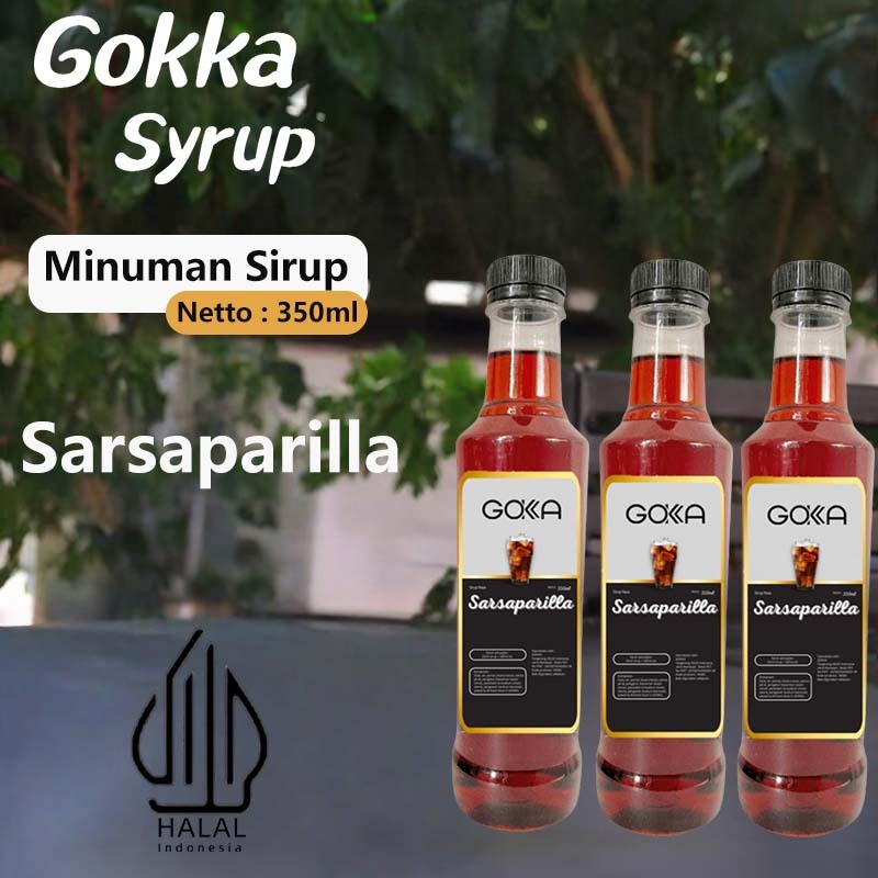 

GOKKA Syrup Minuman Sirup / Sirup Sarsaparilla / 350ml Sirup