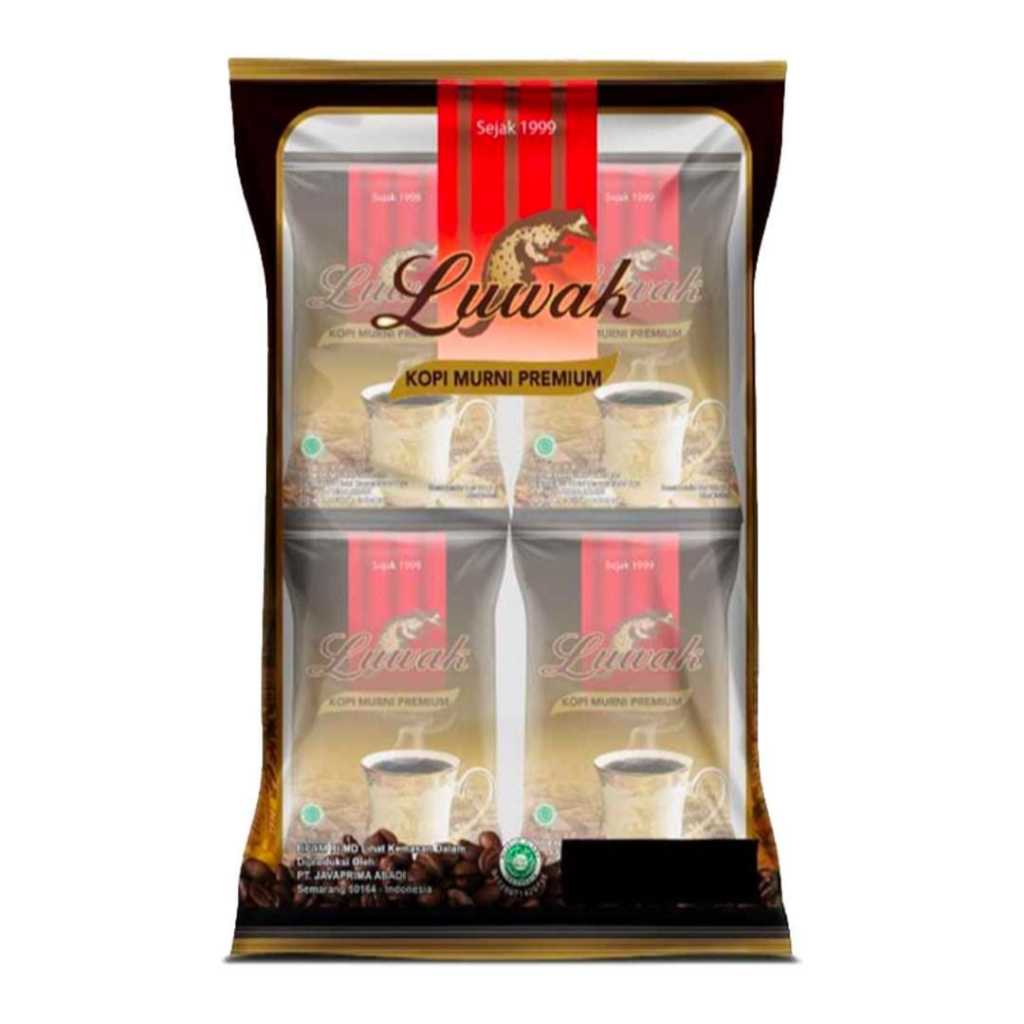 

Kopi Luwak Murni Premium Asli Indonesia Sejak 1999 Kemasan sachet 10 + 5 x 6.5 g