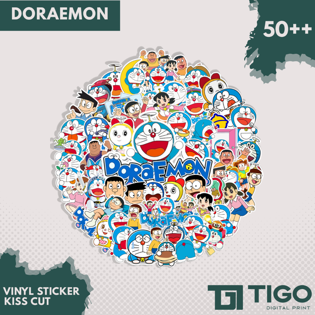 

Sticker Pack Doraemon Nobita Shizuka Giant Suneo - Stiker Kartun Lucu Dekorasi Laptop HP Tumbler