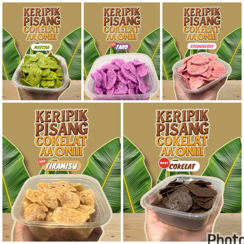 

Keripik Pisang 350ml/500ml Rasa Cokelat, Matcha, Strawbery, Tiramisu, Matcha Lezatt