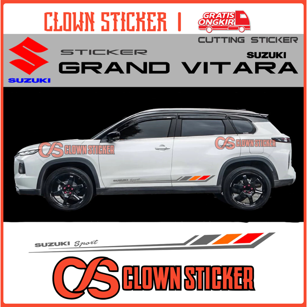 CLOWN Sticker Grand Vitara Suzuki Sport Sticker Cutting