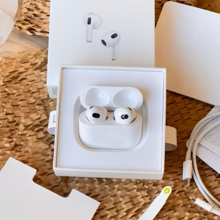 100% Original TWS Pods Gen3 Earphone bluetooth headset iPhone + Free Premium Silicone Softcase with 