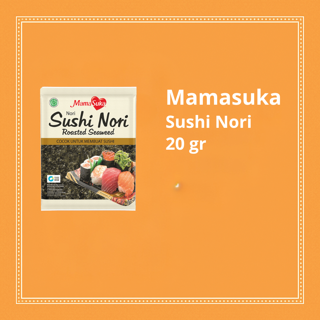 

Rumput Laut Sushi Nori 20gr – Lembaran Nori Kering untuk Sushi Roll dan Masakan Jepang