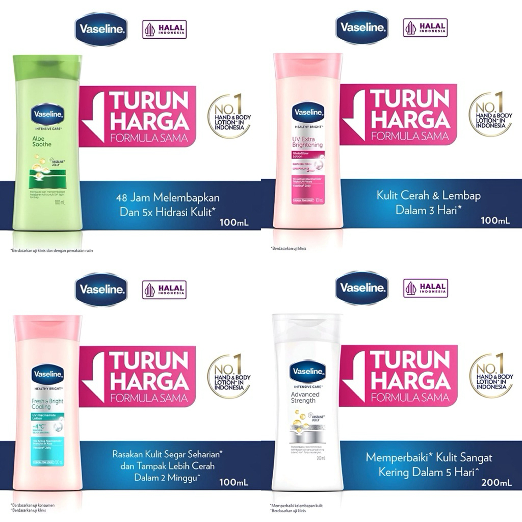 Vaseline Lotion 100ml body lotion/hand body