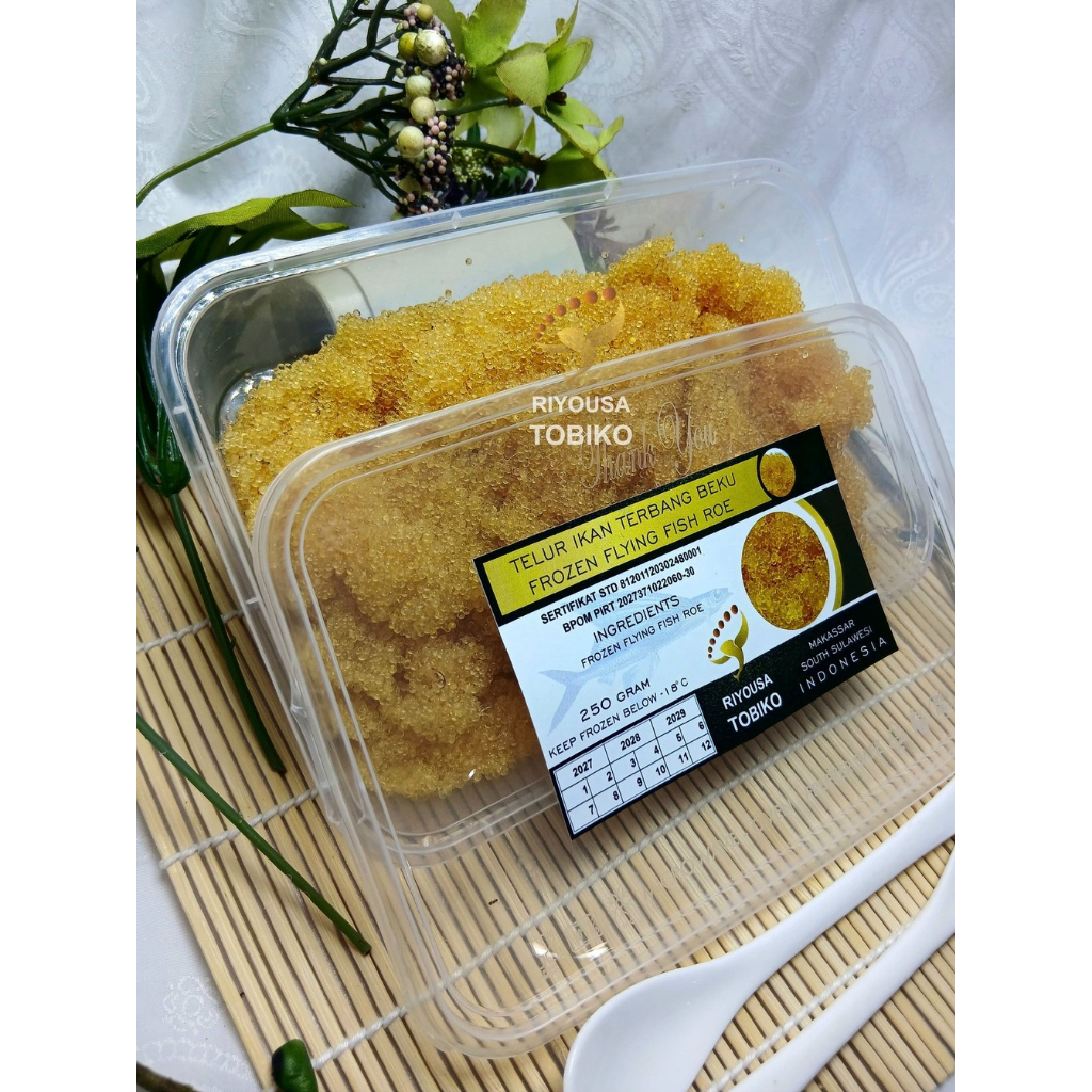 

TELUR IKAN TERBANG SERAT FROZEN GRADE A 250 gram