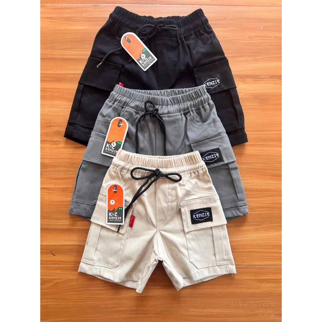 CELANA PENDEK CARGO ANAK LAKI LAKI USIA 1-12 TAHUN PAKET 3 PCS 100RB