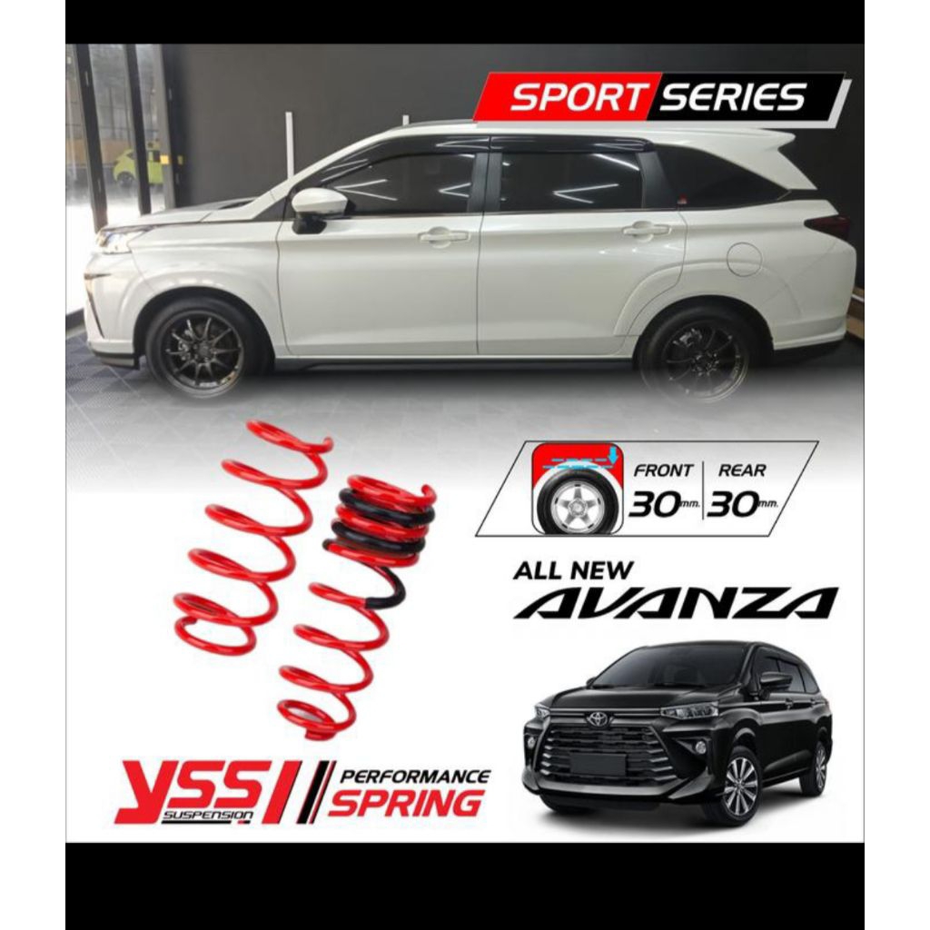 PERR COIL SPRING LOWERINGKIT YSS NOT TEIN EIBACH AVANZA VELOZ 22+