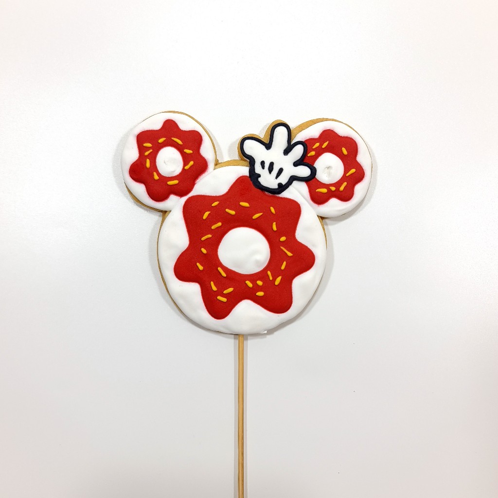 

Cookies Kepala Micky Dan Spiderman 300pcs total 4 jenis + Tangkai + pita