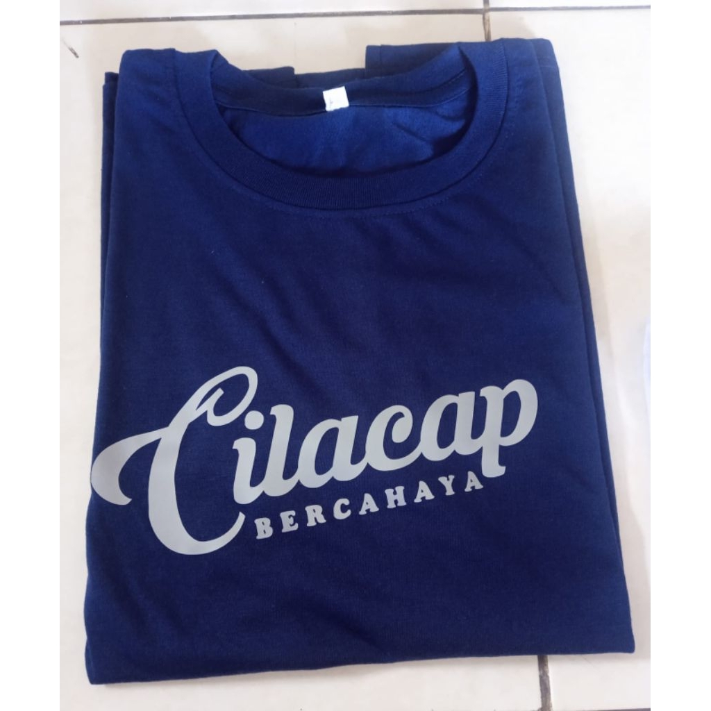 Kaos Distro Cilacap Bercabaha/Kaos Oblong Atasan Pria/Kaos Ngapak Cilacap