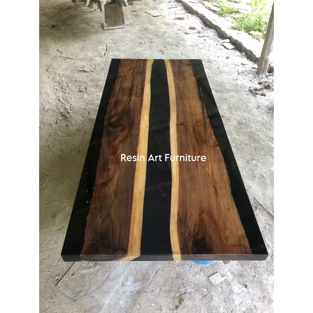 MEJA TREMBESI RESIN / MEJA MAKAN RESIN / MEJA MAKAN TREMBESI RESIN / MEJA RESIN 2,5 METER / MEJA RES