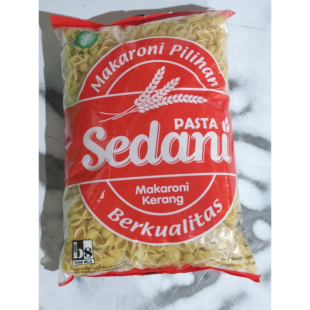 

Sedani Pasta Makaroni Kerang 1 kg