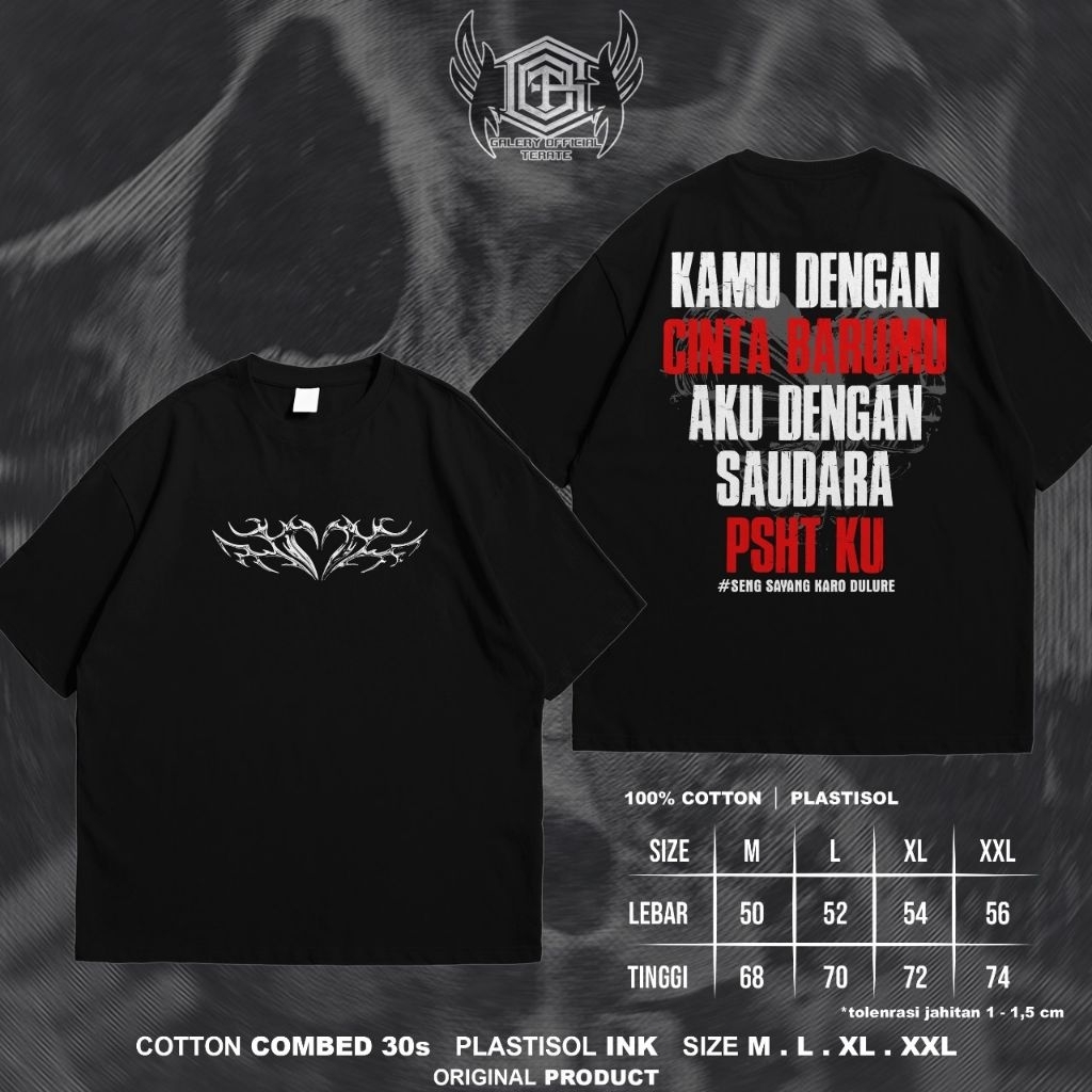 KAOS PSHT MOTIF KATA KATA SAUDARA PSHT