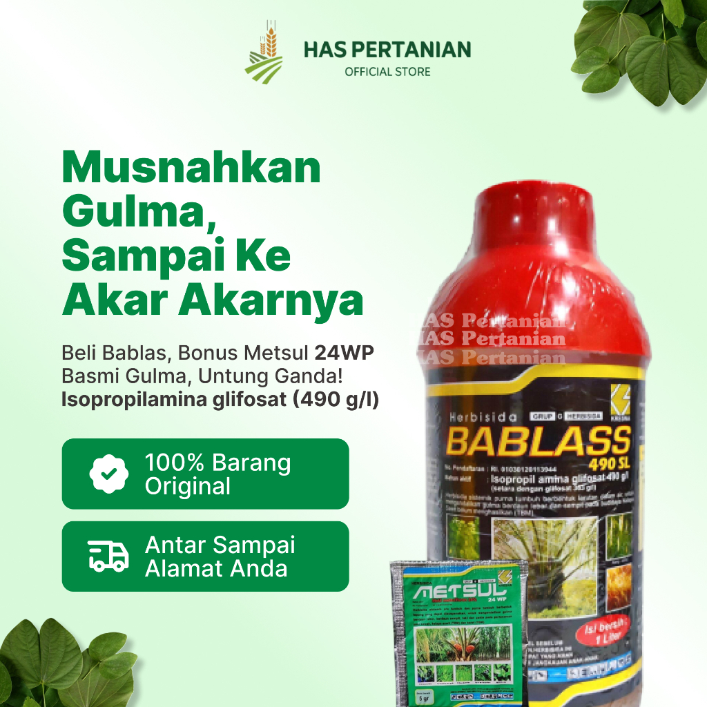 Bablass 1 liter - Pembasmi Rumput Sampai Akar