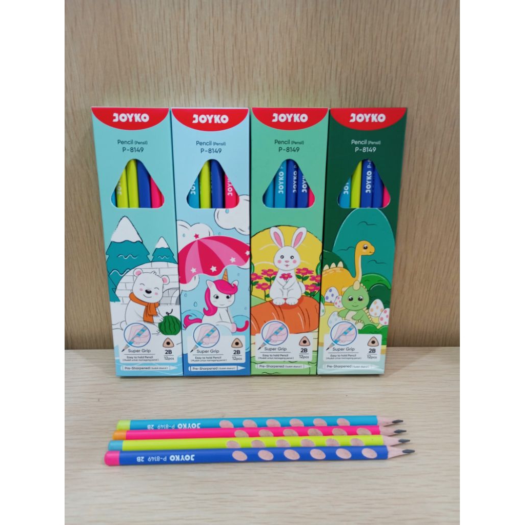 

(12PCS) PENSIL 2B JOYKO P-8149 MOTIF