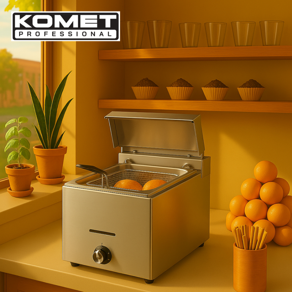 Komet Professional - Gas Deep Fryer - Penggorengan Kentang - Penggorengan Ayam - Deep Fryer