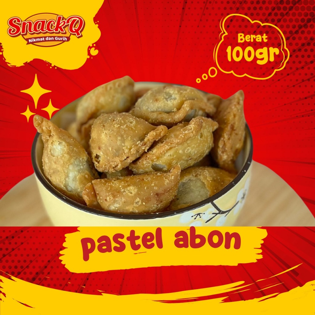 

Snackq.id - Pastel Abon Sapi 100gr / Mini / Enak / Renyah Gurih / Isi Abon Terenak Nikmat