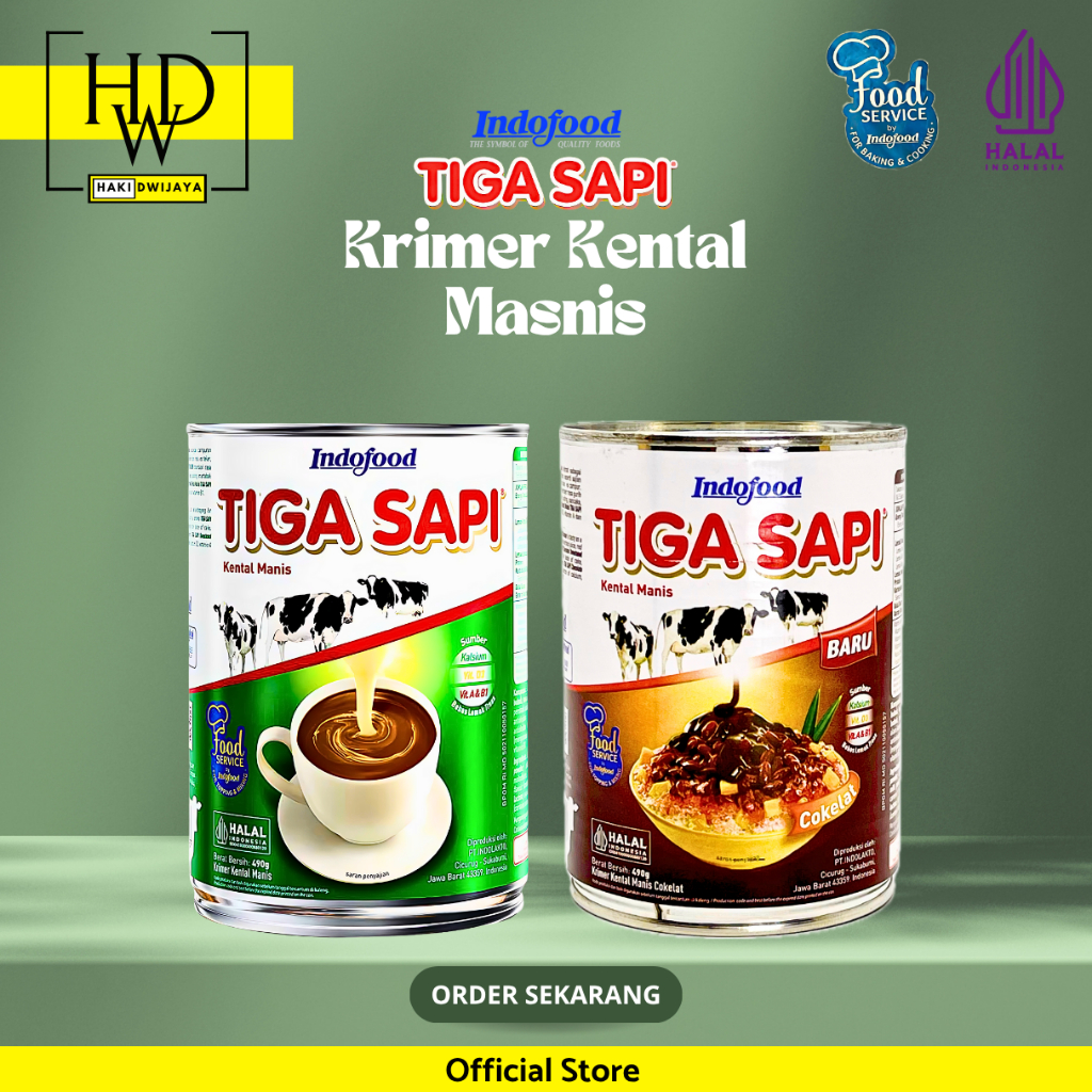 

Tiga Sapi Susu Krimer Kental Manis dan Evaporasi
